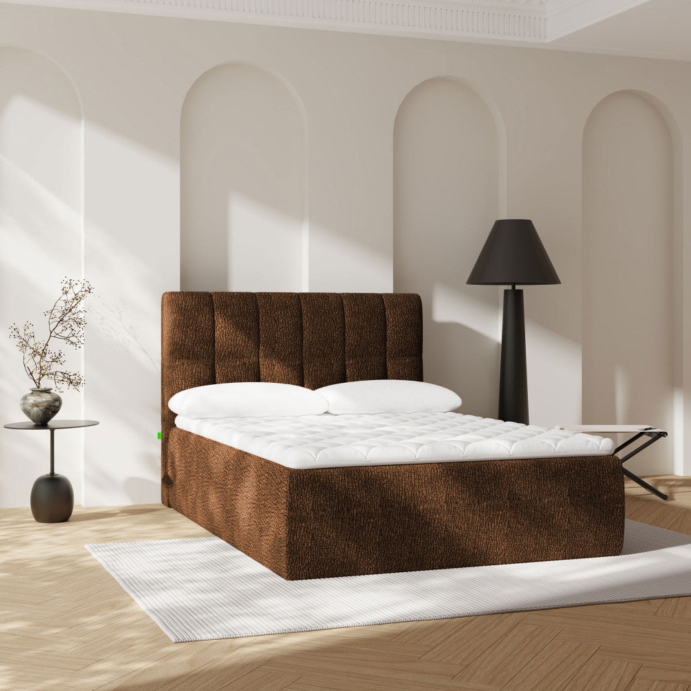 air-nest-cama-plegable-con-colchon-de-tela-140x190-cm__Castaño