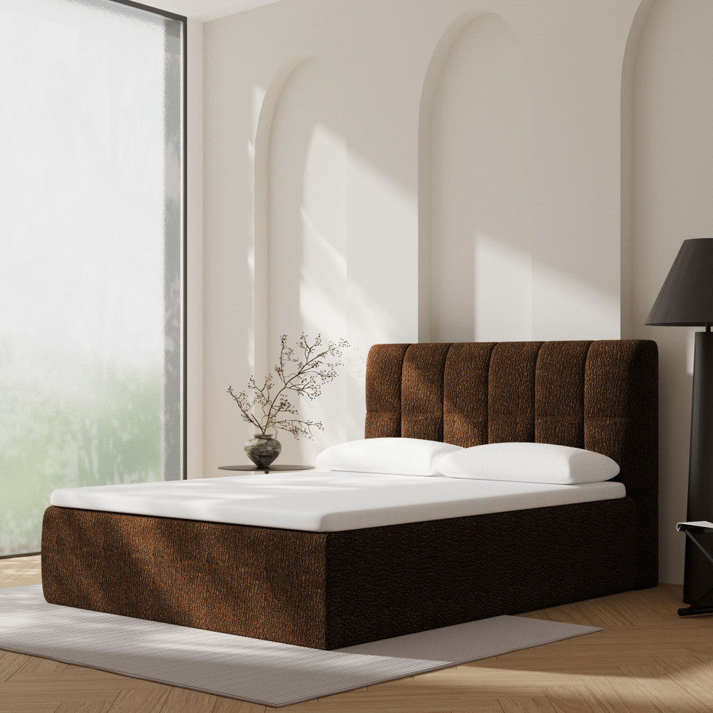 air-nest-cama-abatible-con-colchon-de-tela-160x200-cm__Castaño