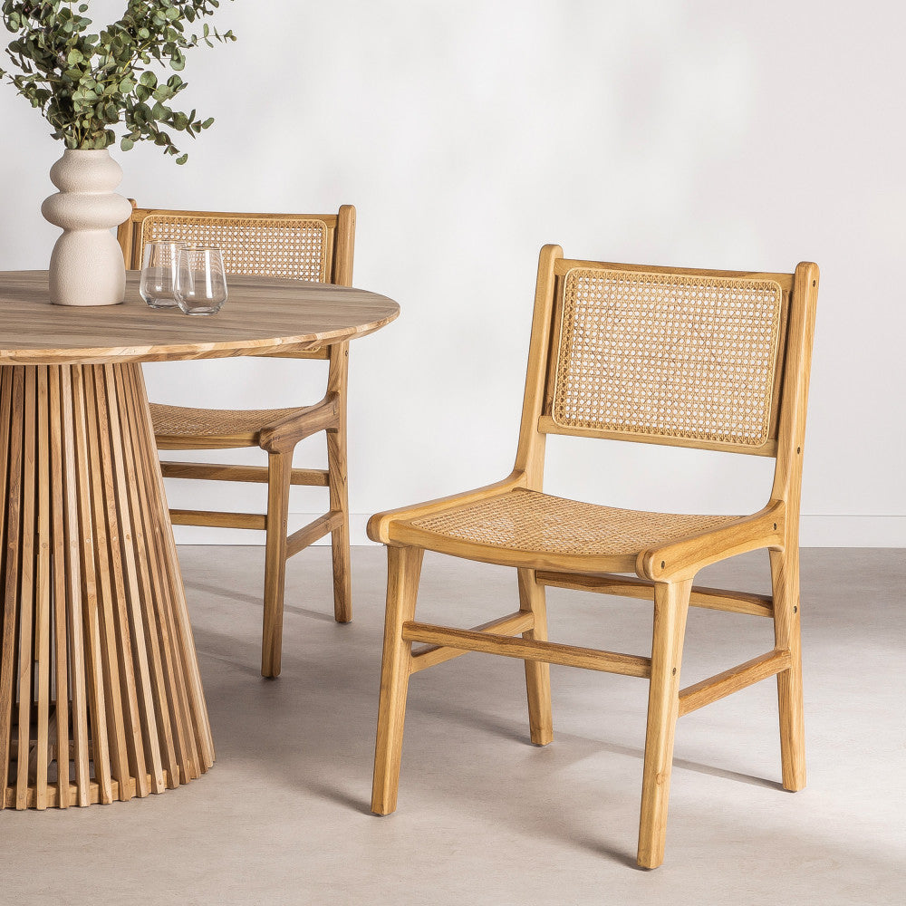 basuki-lote-de-2-sillas-de-teca-y-mimbre__Madera clara