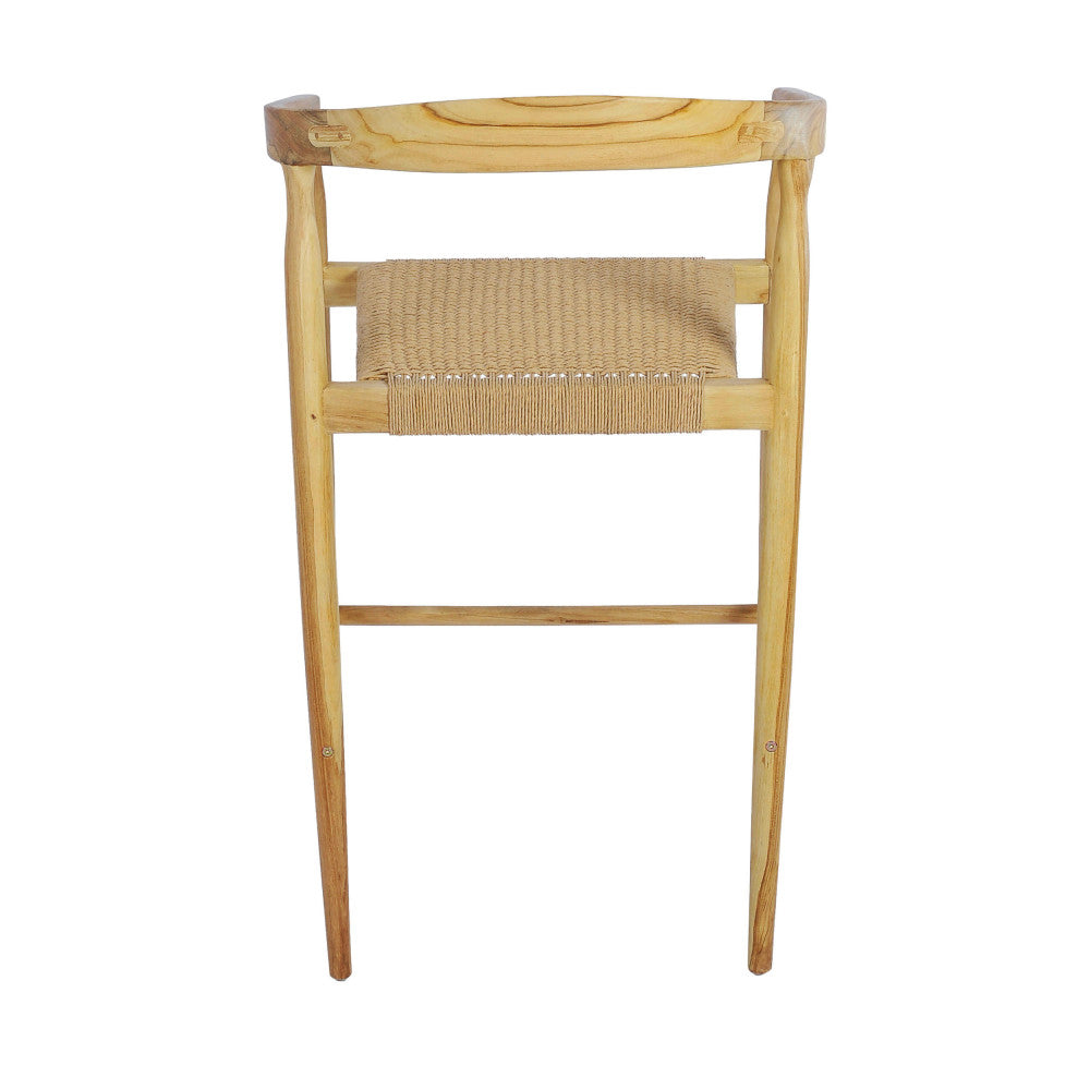buri-lote-de-2-sillones-de-bar-de-teca-y-cuerda-trenzada-h65cm__Madera clara