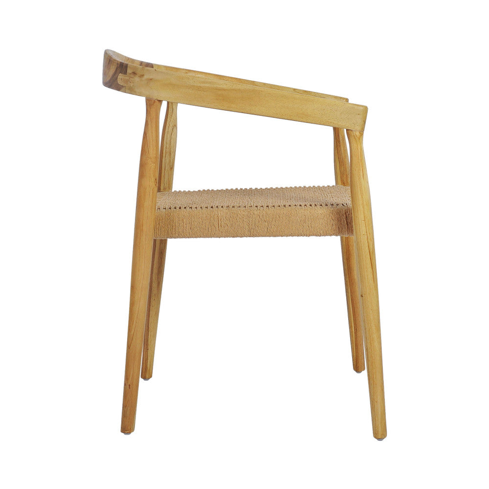 buri-lote-de-2-sillas-de-mesa-de-teca-y-cuerda-trenzada__Madera clara