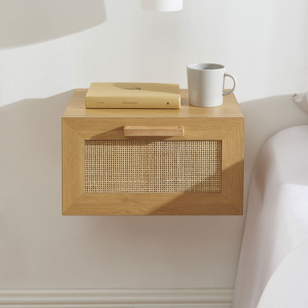 june-conjunto-de-2-mesas-de-noche-de-pared-con-almacenamiento-en-madera-y-trenzado__Madera clara