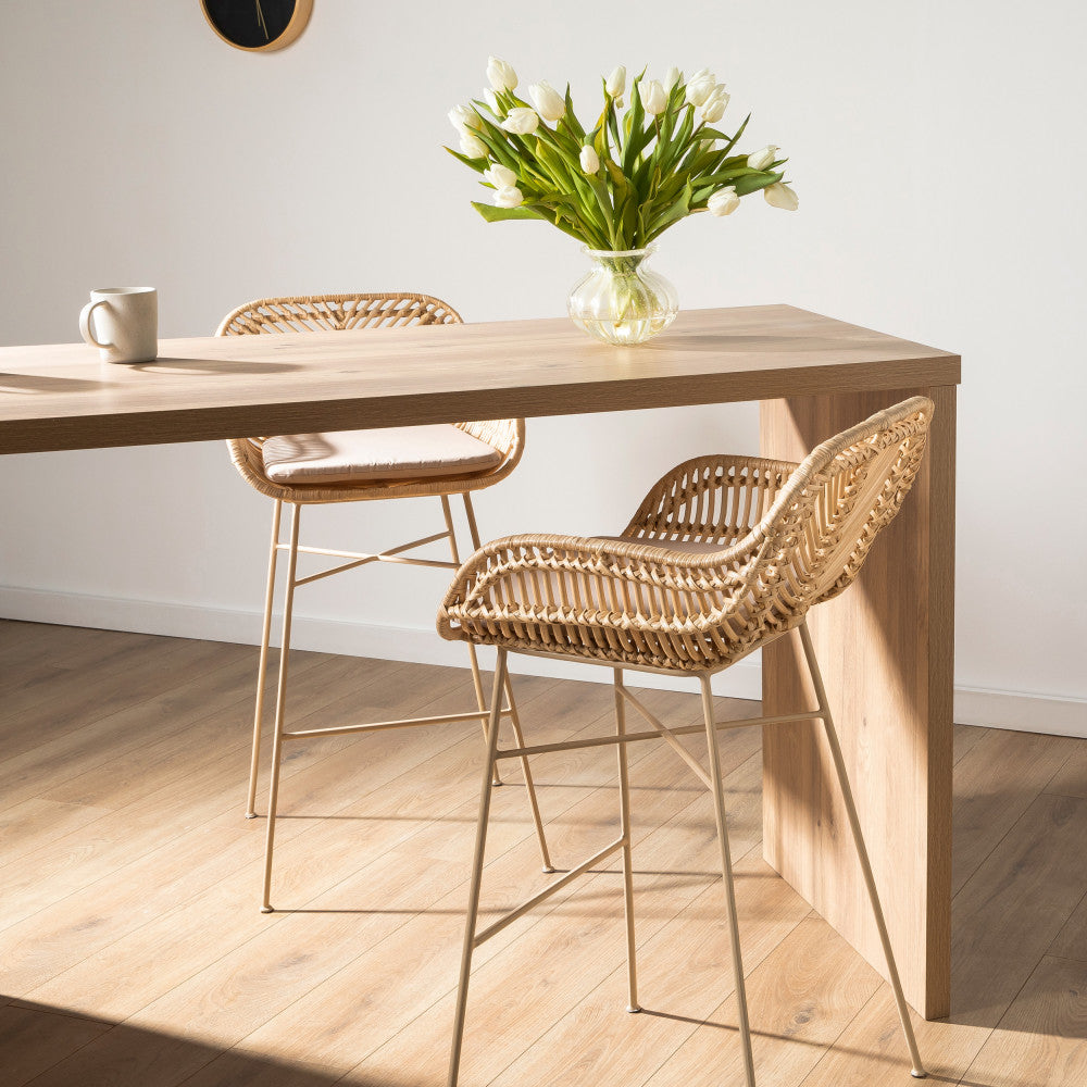 nunuhai-lote-de-2-taburetes-de-bar-de-ratan-con-patas-beige-de-76cm__Beige
