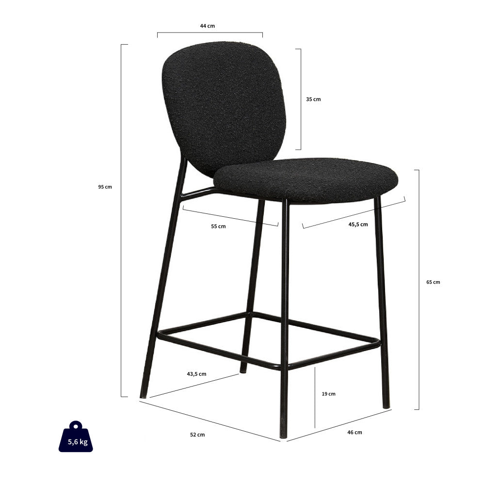 dalby-lote-de-2-taburetes-de-bar-de-tela-rizada-y-metal-alt-65cm__Beige