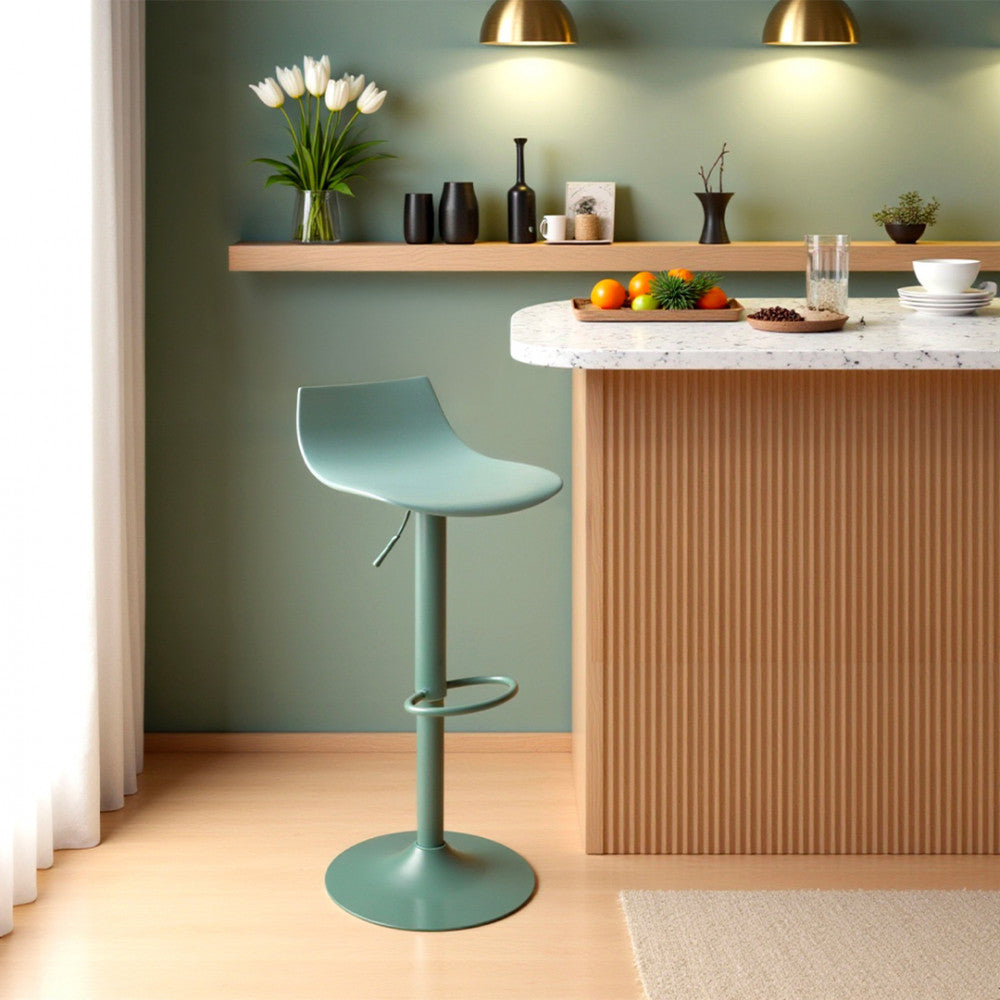 heribo-lote-de-2-taburetes-de-bar-ajustables-de-plastico-y-metal-h58-79cm__Verde