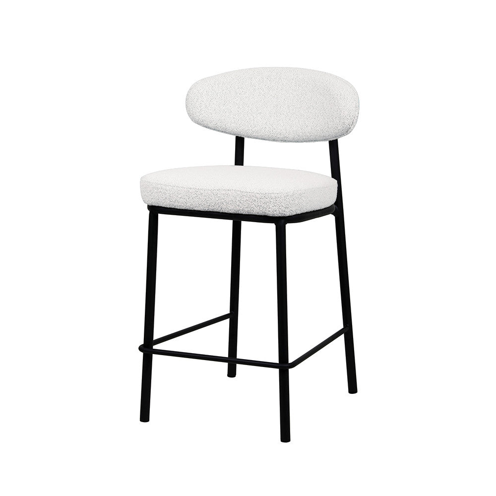rode-lote-de-2-taburetes-de-bar-de-tela-boucle-madera-y-metal-altura-65-cm__Beige jaspeado