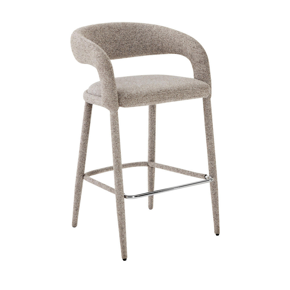 romy-lote-de-2-taburetes-de-bar-de-tela-h75cm__Marrón chiné