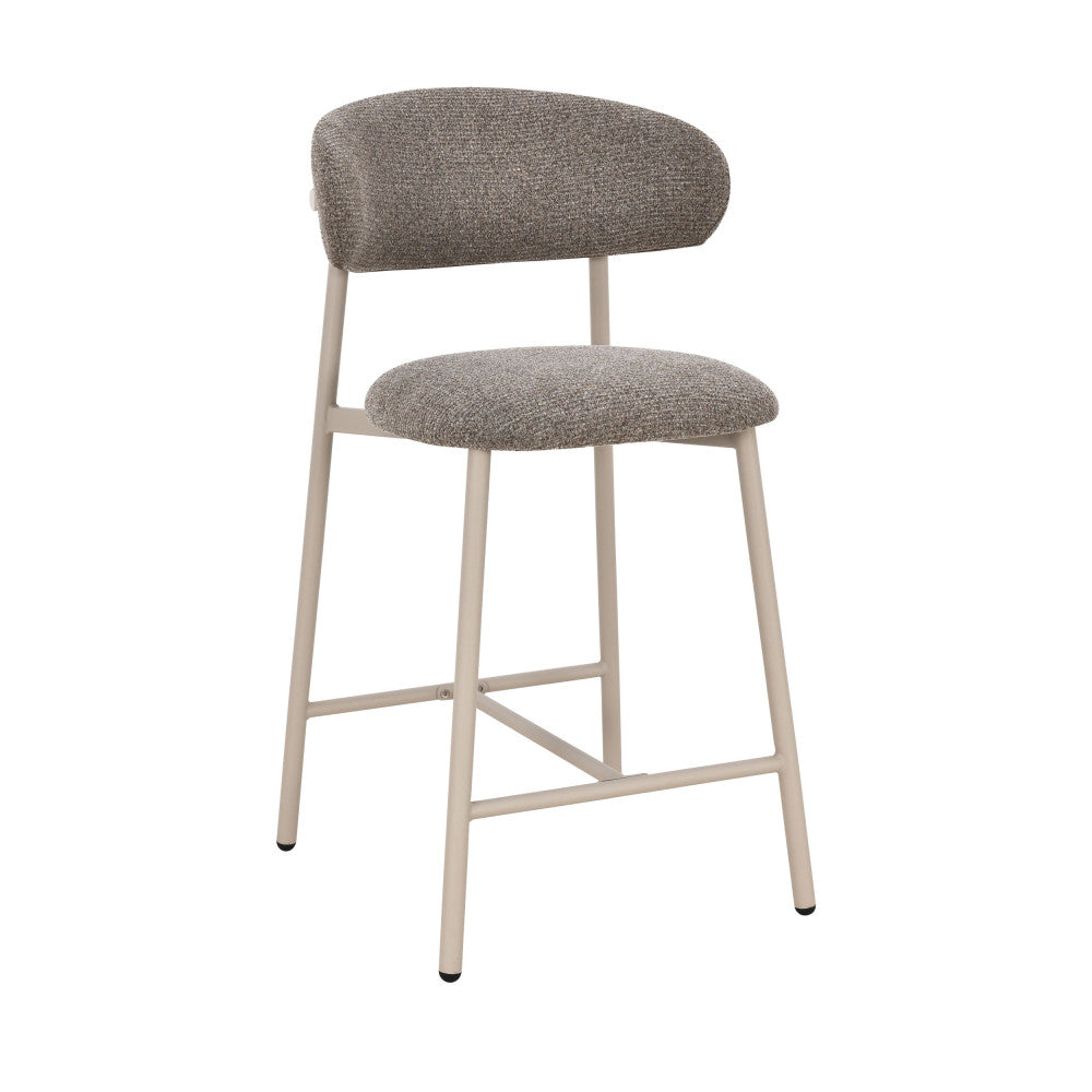 draco-juego-de-2-taburetes-de-bar-de-tela-y-metal-altura-65-cm__Marrón chiné