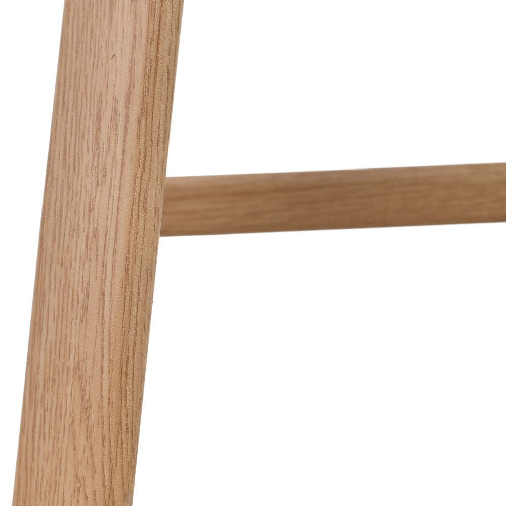 lunara-lote-de-2-taburetes-de-bar-de-tela-con-base-efecto-madera-clara-h65cm__Beige moteado