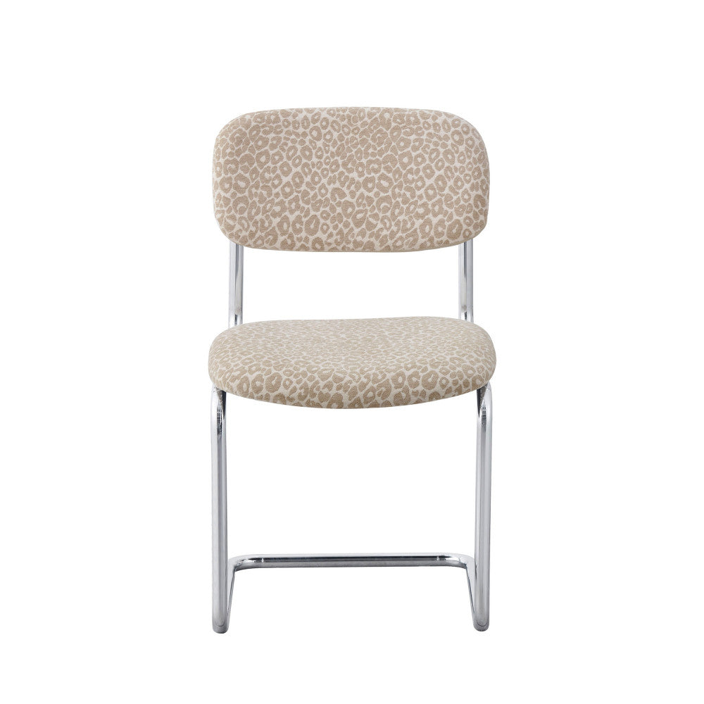 marcel-lote-de-2-sillas-con-estampado-de-leopardo-y-patas-cromadas__Beige