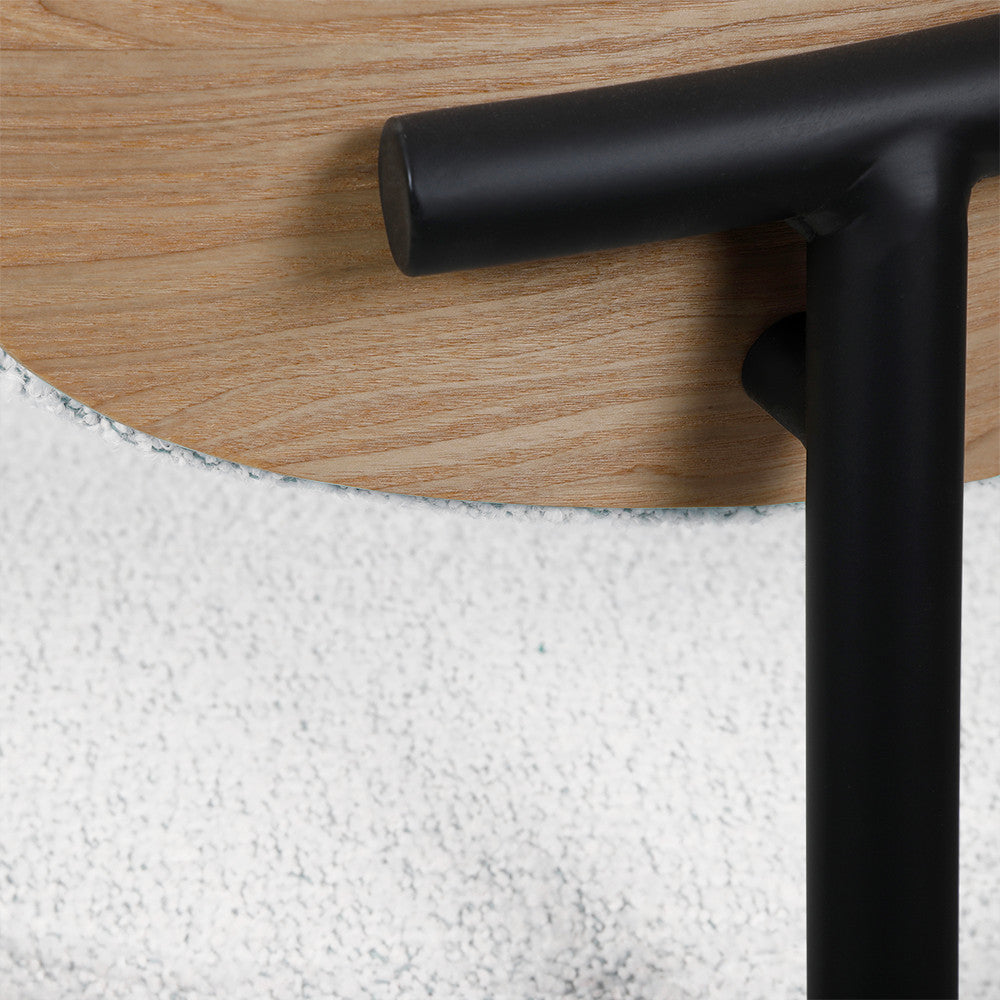 rode-juego-de-2-sillas-de-tejido-boucle-madera-y-metal__Beige jaspeado
