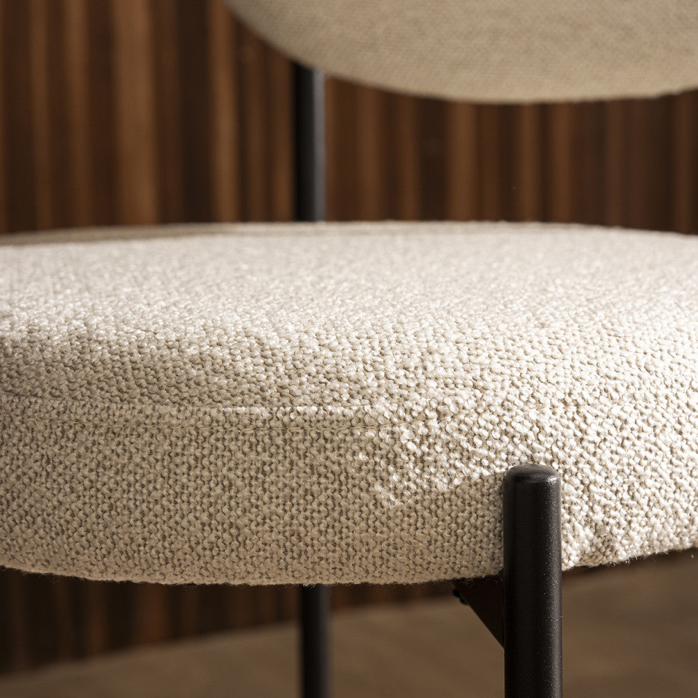 kyoto-lote-de-2-sillas-de-tela-boucle-y-metal__Beige