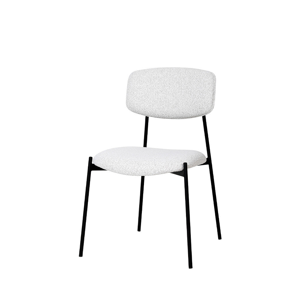 nelly-juego-de-2-sillas-de-tela-boucle-y-metal__Beige moteado