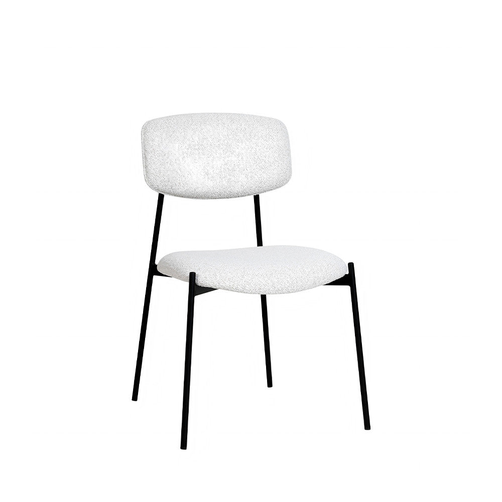 nelly-juego-de-2-sillas-de-tela-boucle-y-metal__Beige moteado