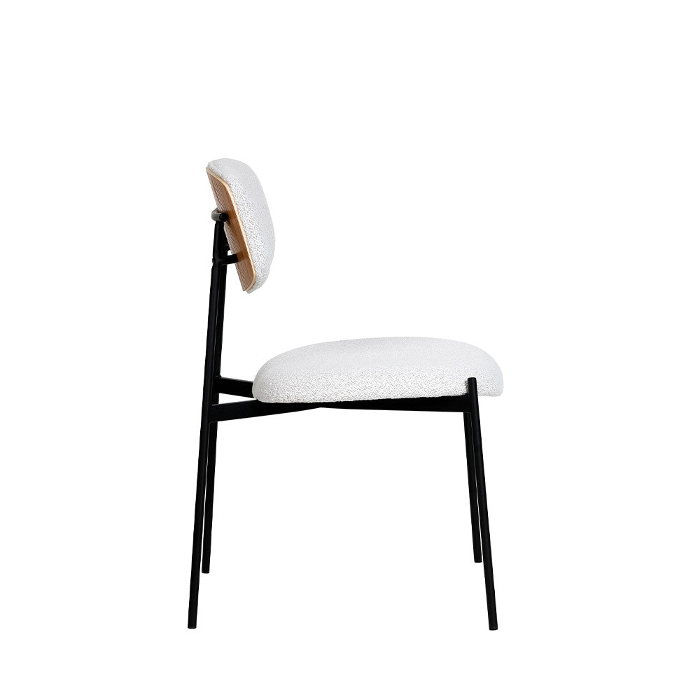 nelly-juego-de-2-sillas-de-tela-boucle-y-metal__Beige moteado
