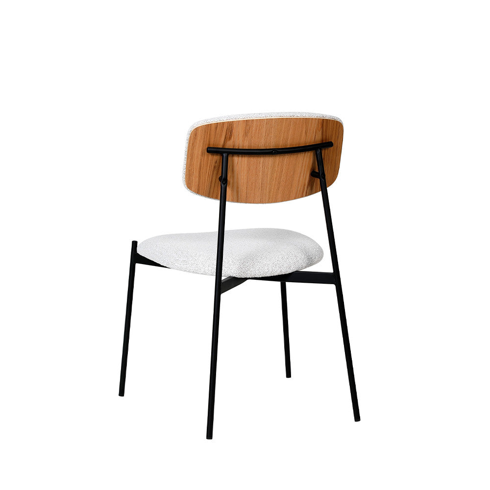 nelly-juego-de-2-sillas-de-tela-boucle-y-metal__Beige moteado