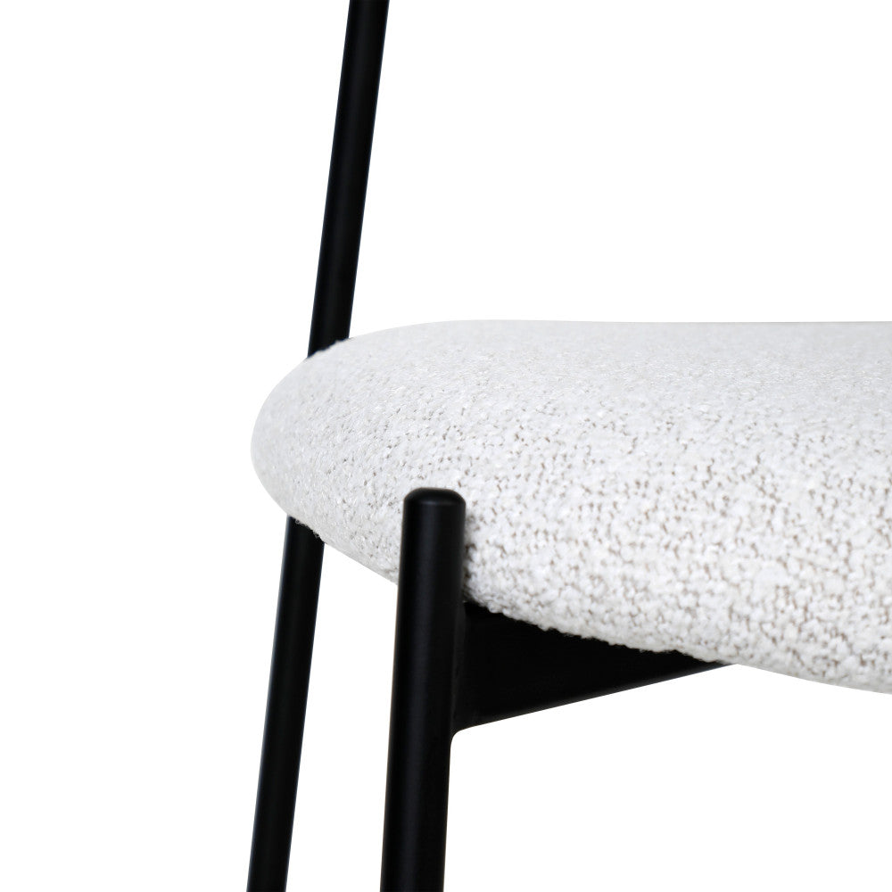 nelly-juego-de-2-sillas-de-tela-boucle-y-metal__Beige moteado
