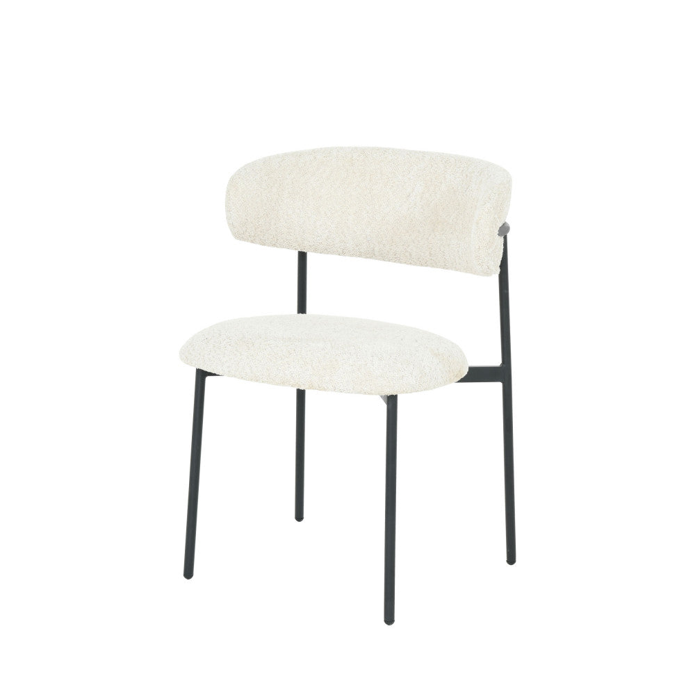 ester-lote-de-2-sillas-de-tela-rizada-y-metal__Beige jaspeado