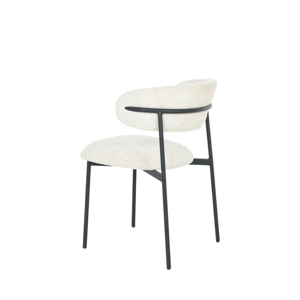 ester-lote-de-2-sillas-de-tela-rizada-y-metal__Beige jaspeado