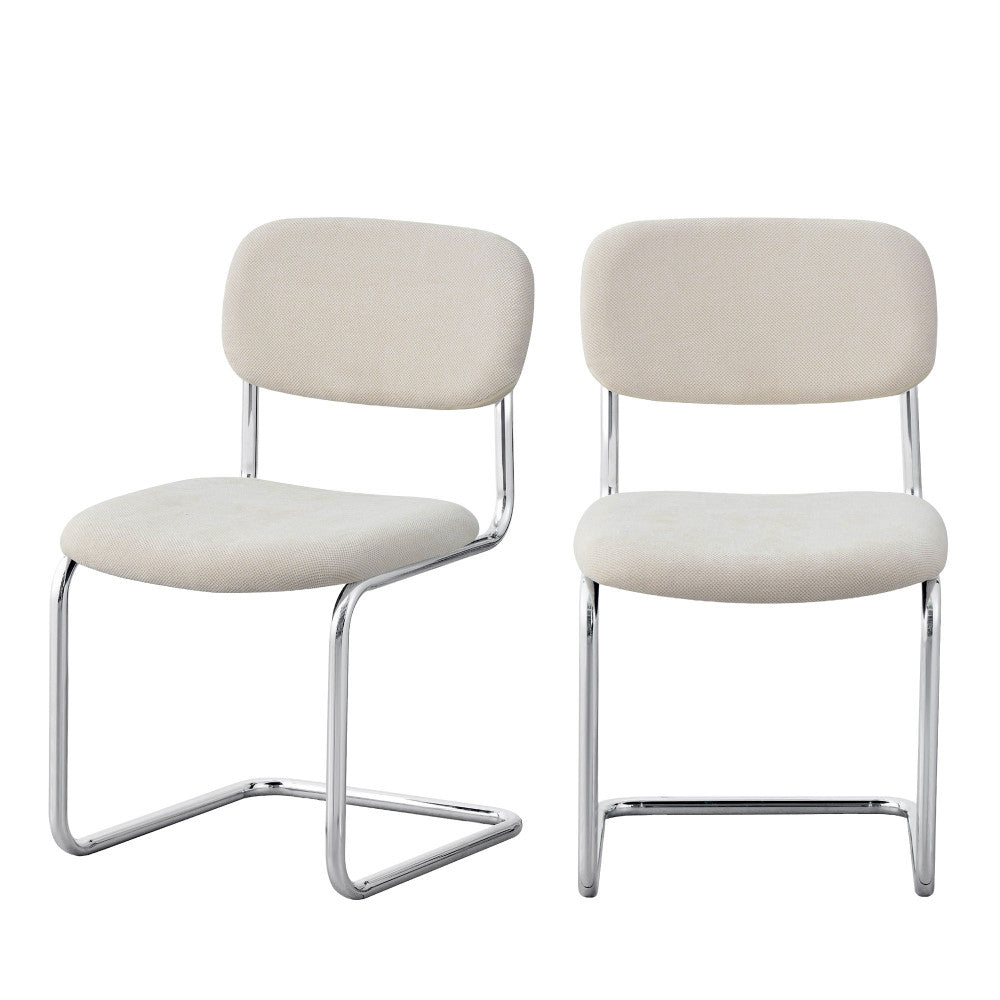 marcel-juego-de-2-sillas-de-tela-con-patas-de-cromo__Beige