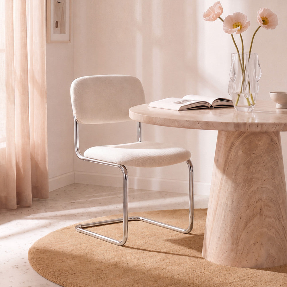 marcel-juego-de-2-sillas-de-tela-con-patas-de-cromo__Beige