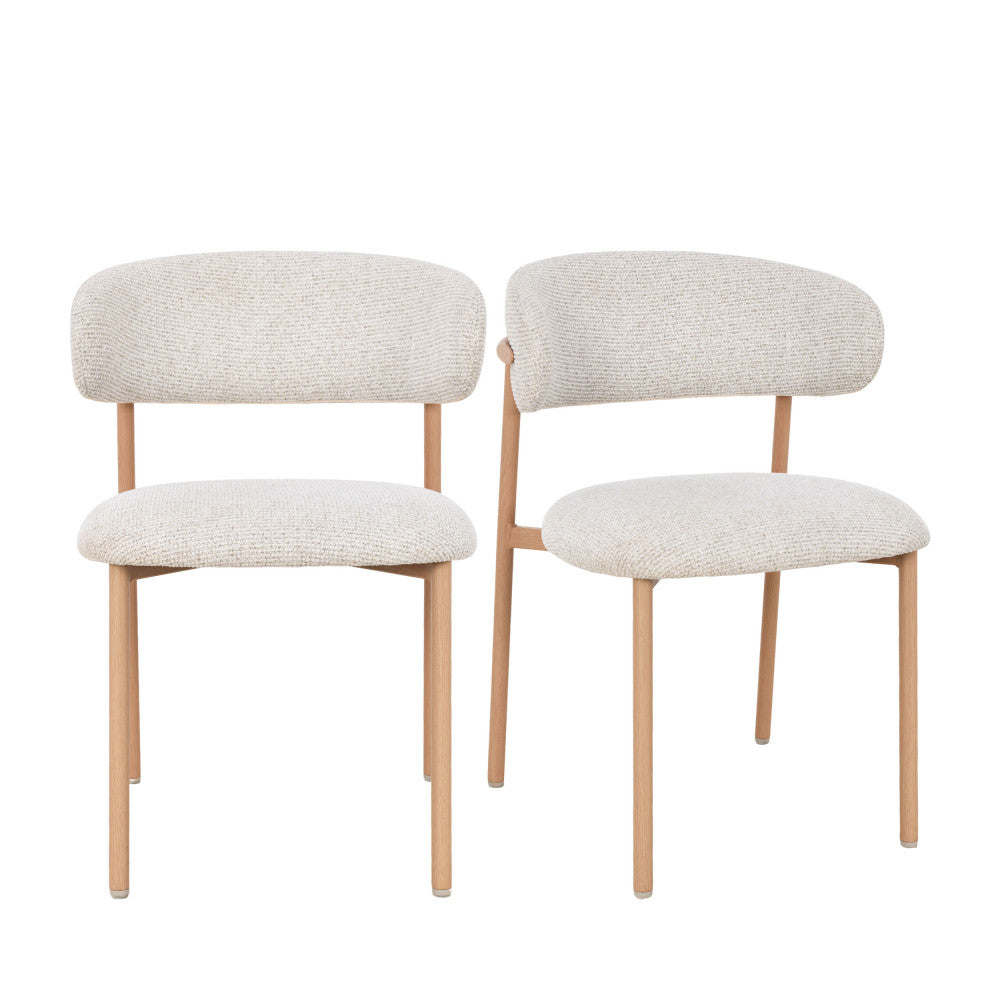 aria-lote-de-2-sillas-de-tela-y-metal__Beige Imagen
