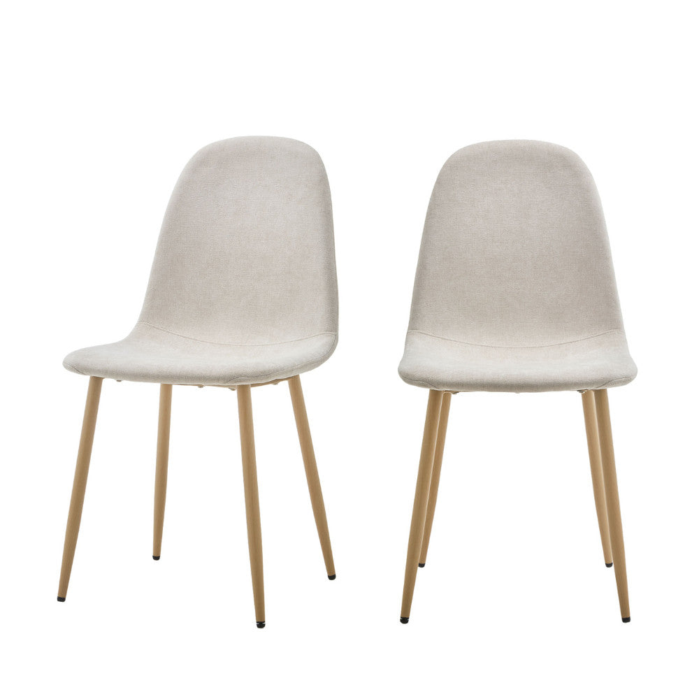 bella-lote-de-2-sillas-de-tela-con-patas-efecto-madera__Beige