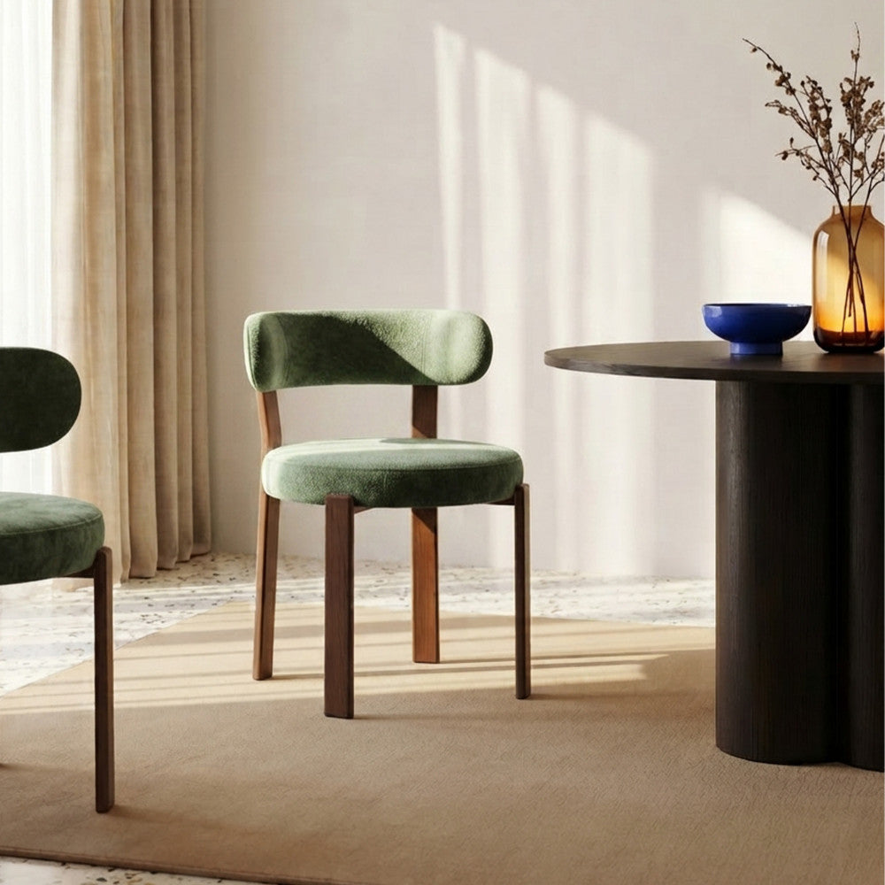 izzy-lote-de-2-sillas-de-tela-con-patas-efecto-madera-oscura__Verde