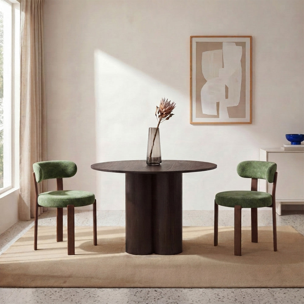 izzy-lote-de-2-sillas-de-tela-con-patas-efecto-madera-oscura__Verde