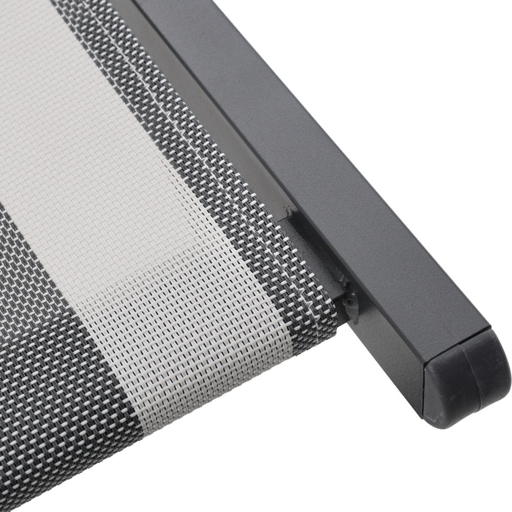 brisa-lote-de-2-tumbonas-de-rayas-y-aluminio__Gris oscuro