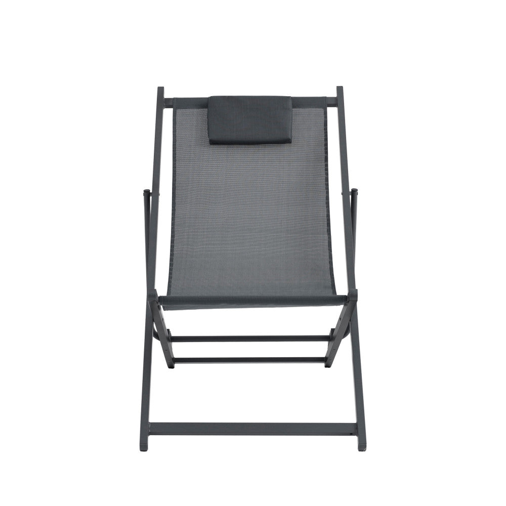 brisa-lote-de-2-tumbonas-de-aluminio__Gris oscuro