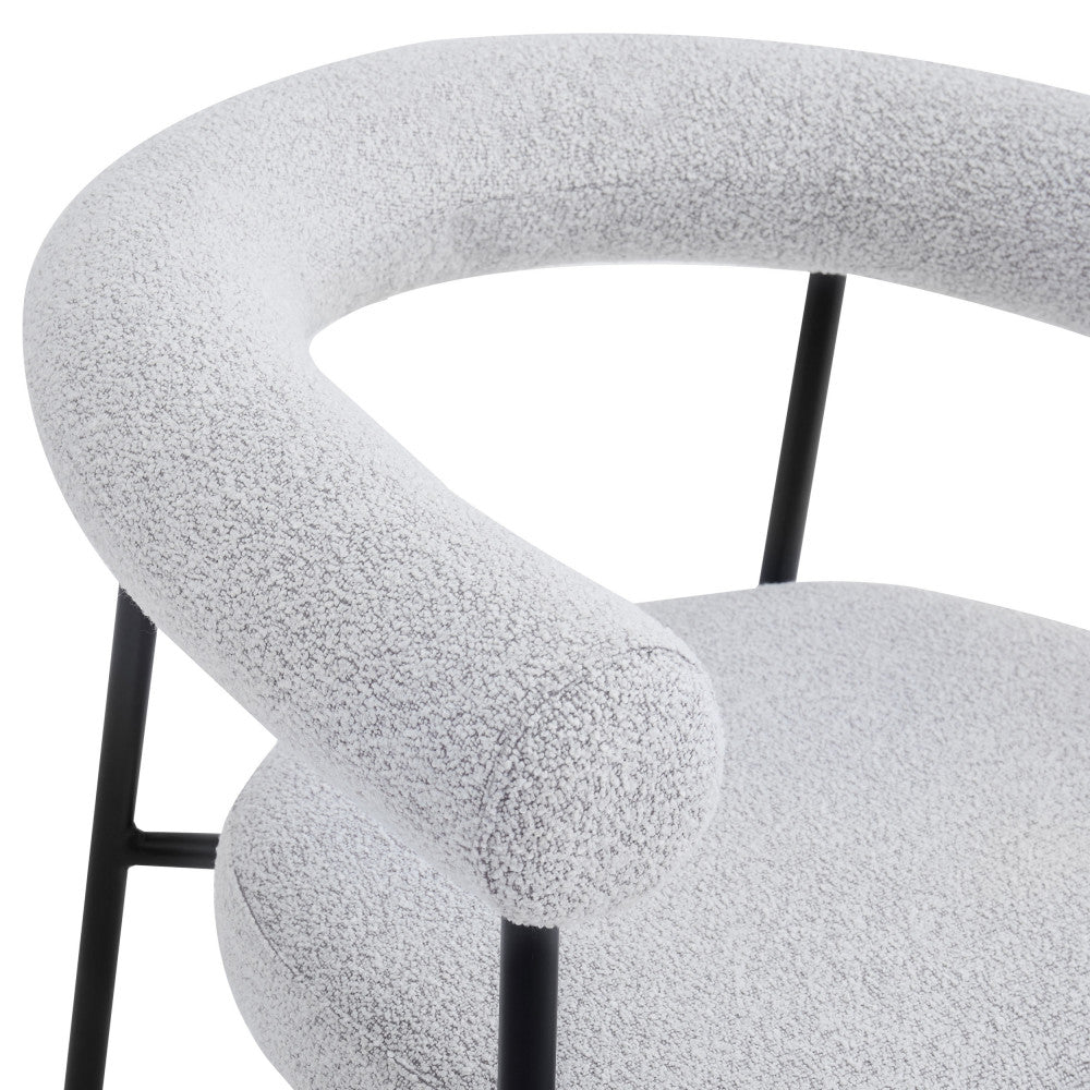 olympe-lote-de-2-sillones-de-mesa-en-tela-boucle-y-metal__Beige jaspeado