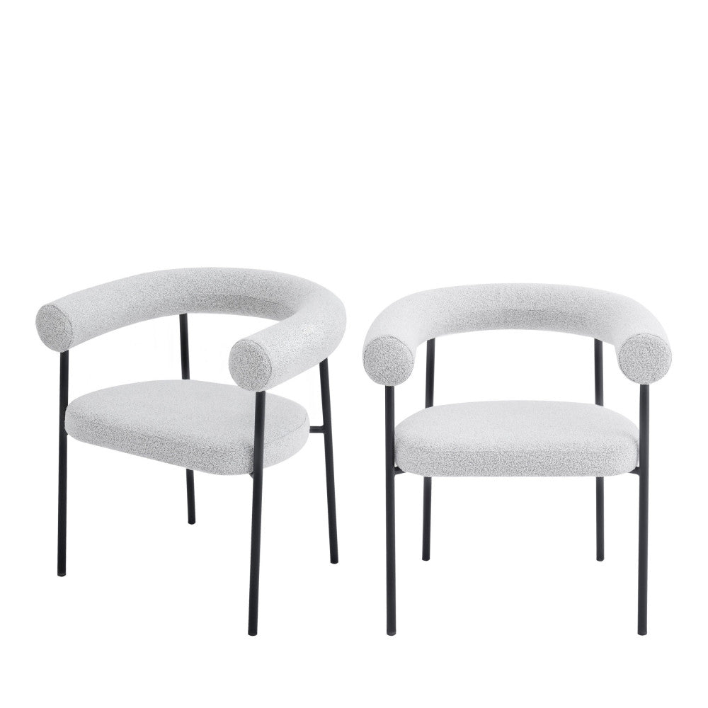 olympe-lote-de-2-sillones-de-mesa-en-tela-boucle-y-metal__Beige jaspeado
