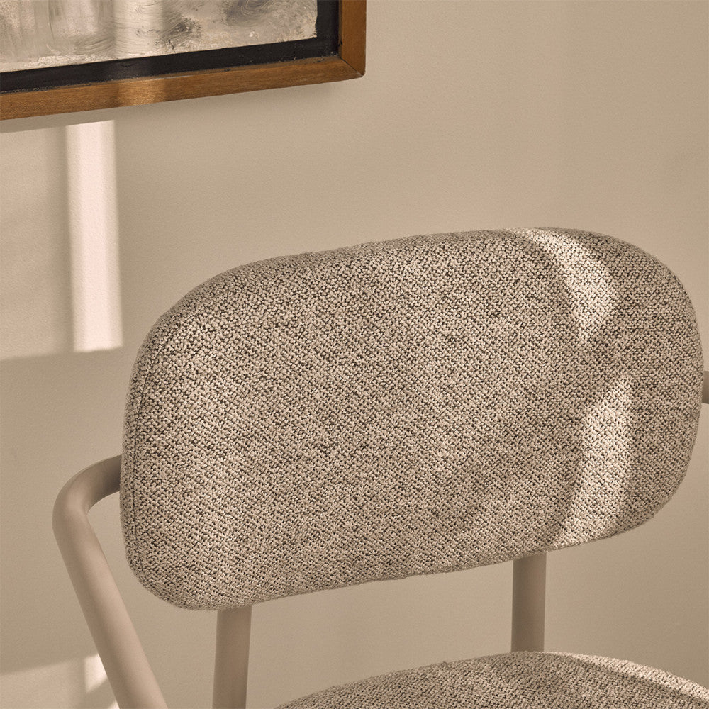 stuart-lote-de-2-sillones-de-comedor-en-tela-bouclette-con-patas-beige__Beige