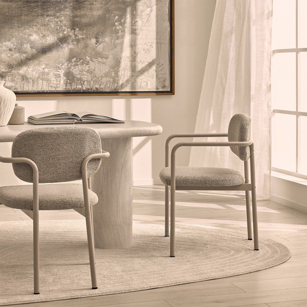 stuart-lote-de-2-sillones-de-comedor-en-tela-bouclette-con-patas-beige__Beige