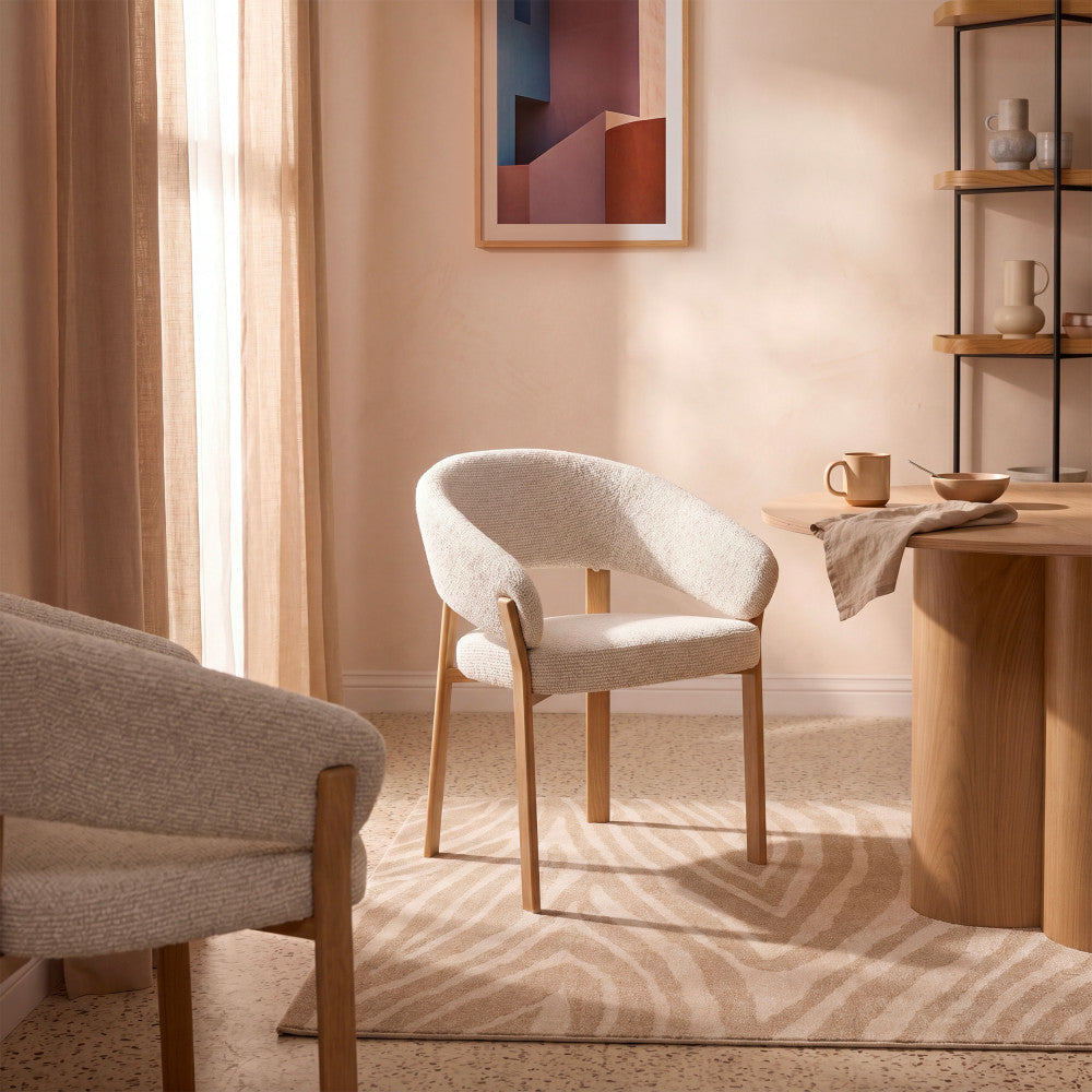 embo-juego-de-2-sillones-de-mesa-con-tejido-y-patas-efecto-madera-clara__Beige moteado
