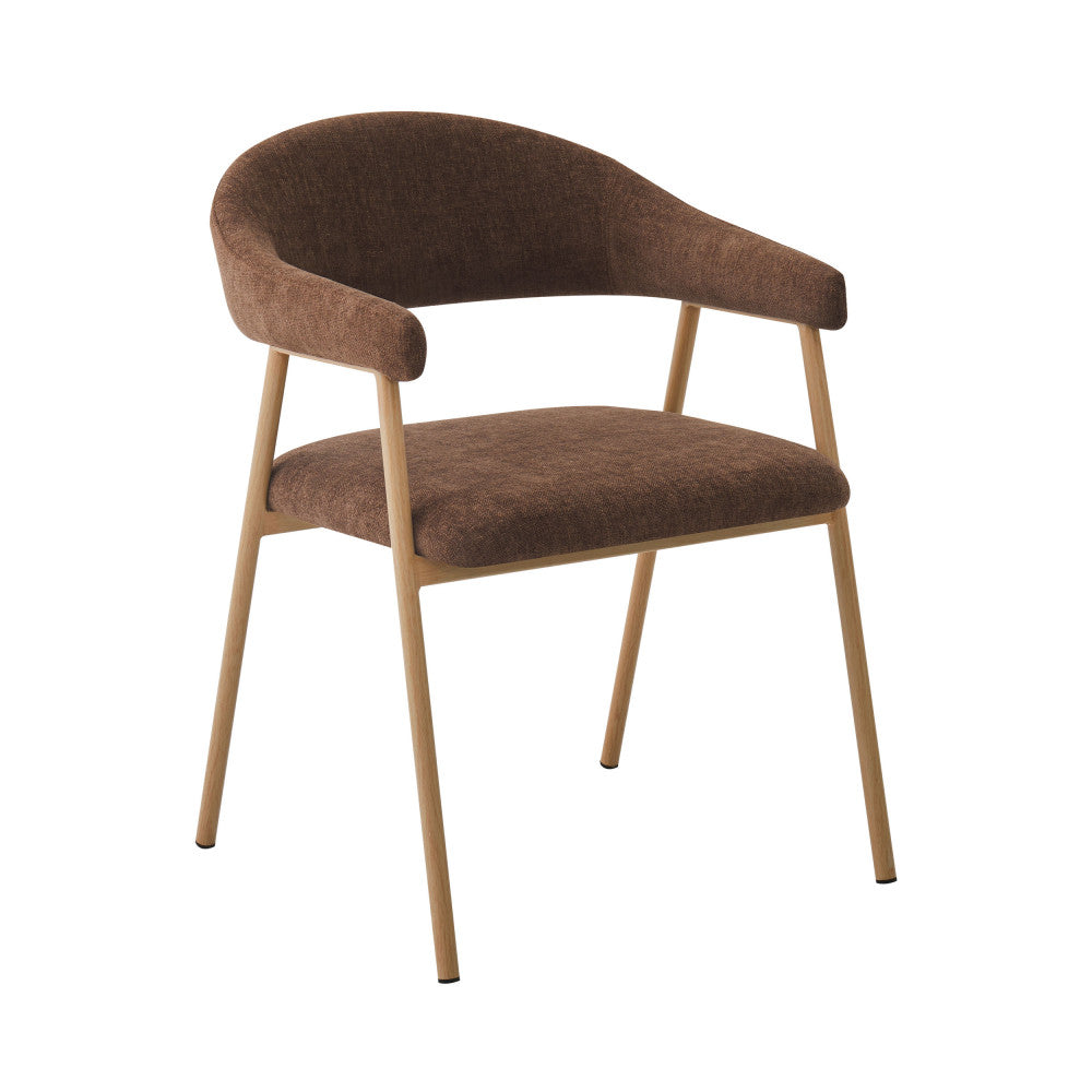 leon-juego-de-2-sillas-de-mesa-de-tela-con-patas-efecto-madera-clara__Beige