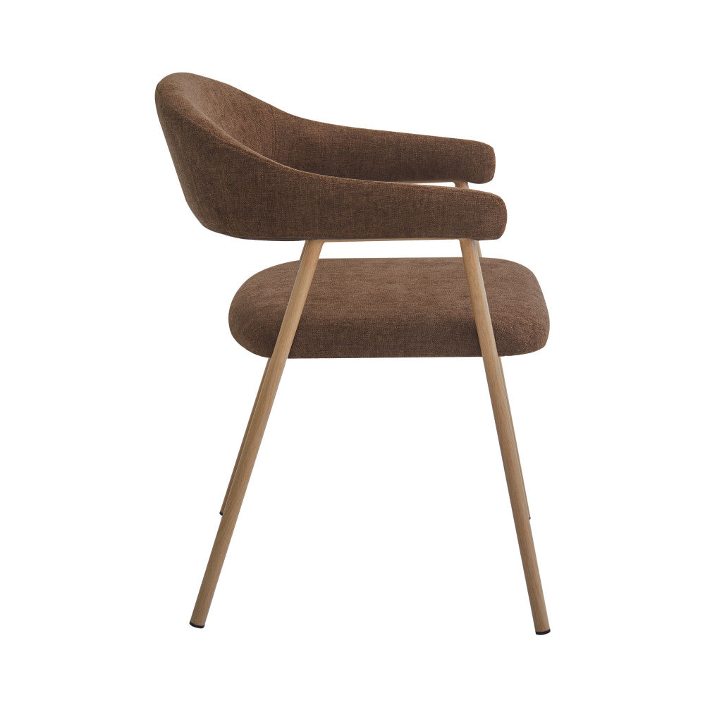 leon-juego-de-2-sillas-de-mesa-de-tela-con-patas-efecto-madera-clara__Beige