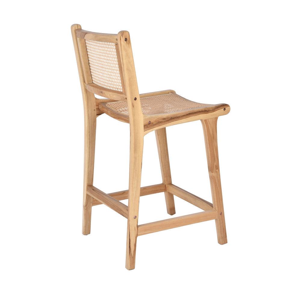 basuki-lote-de-2-taburetes-de-bar-de-teca-y-trenzado-h65cm__Madera clara