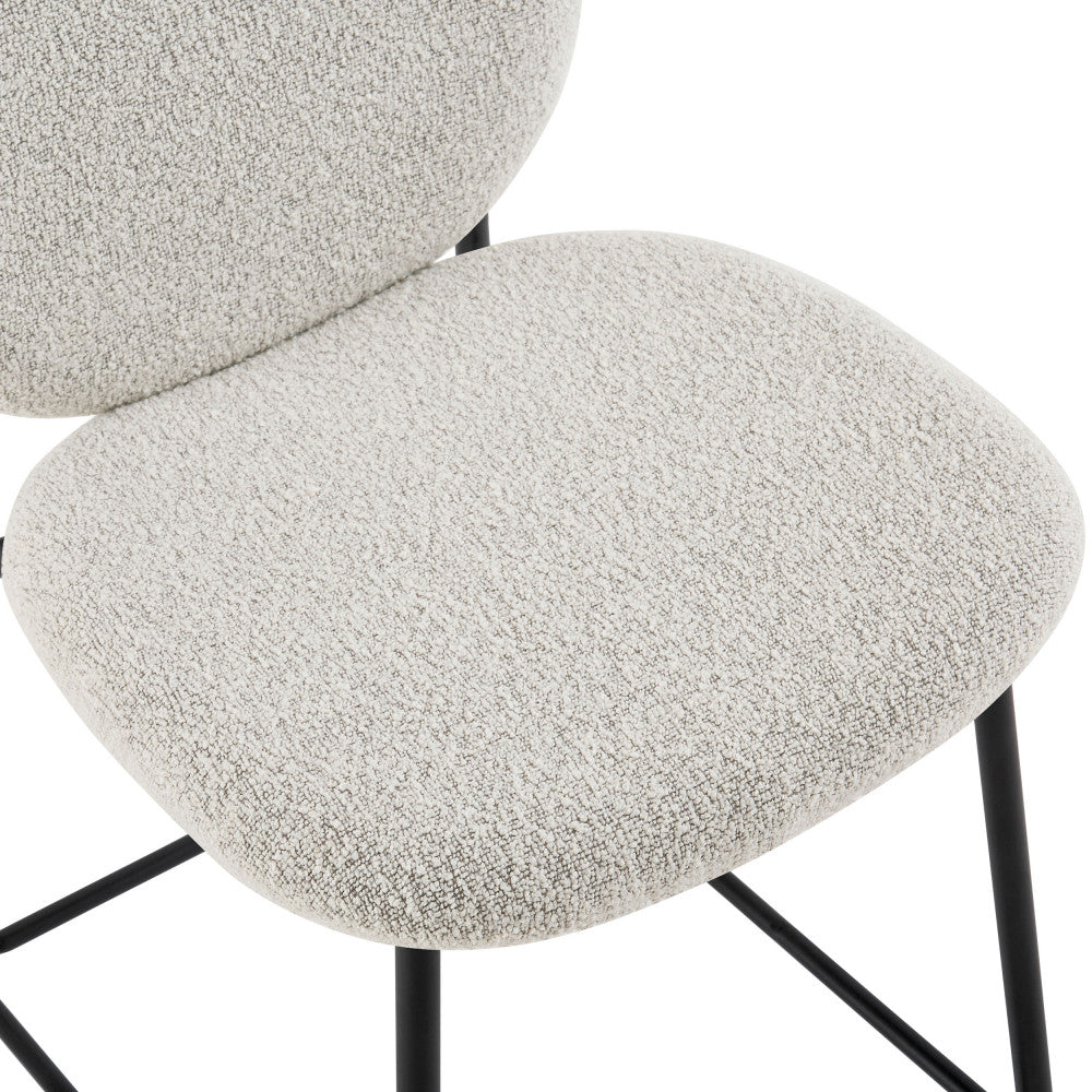 dalby-lote-de-2-taburetes-de-bar-de-tela-boucle-y-metal-h65cm__Beige jaspeado