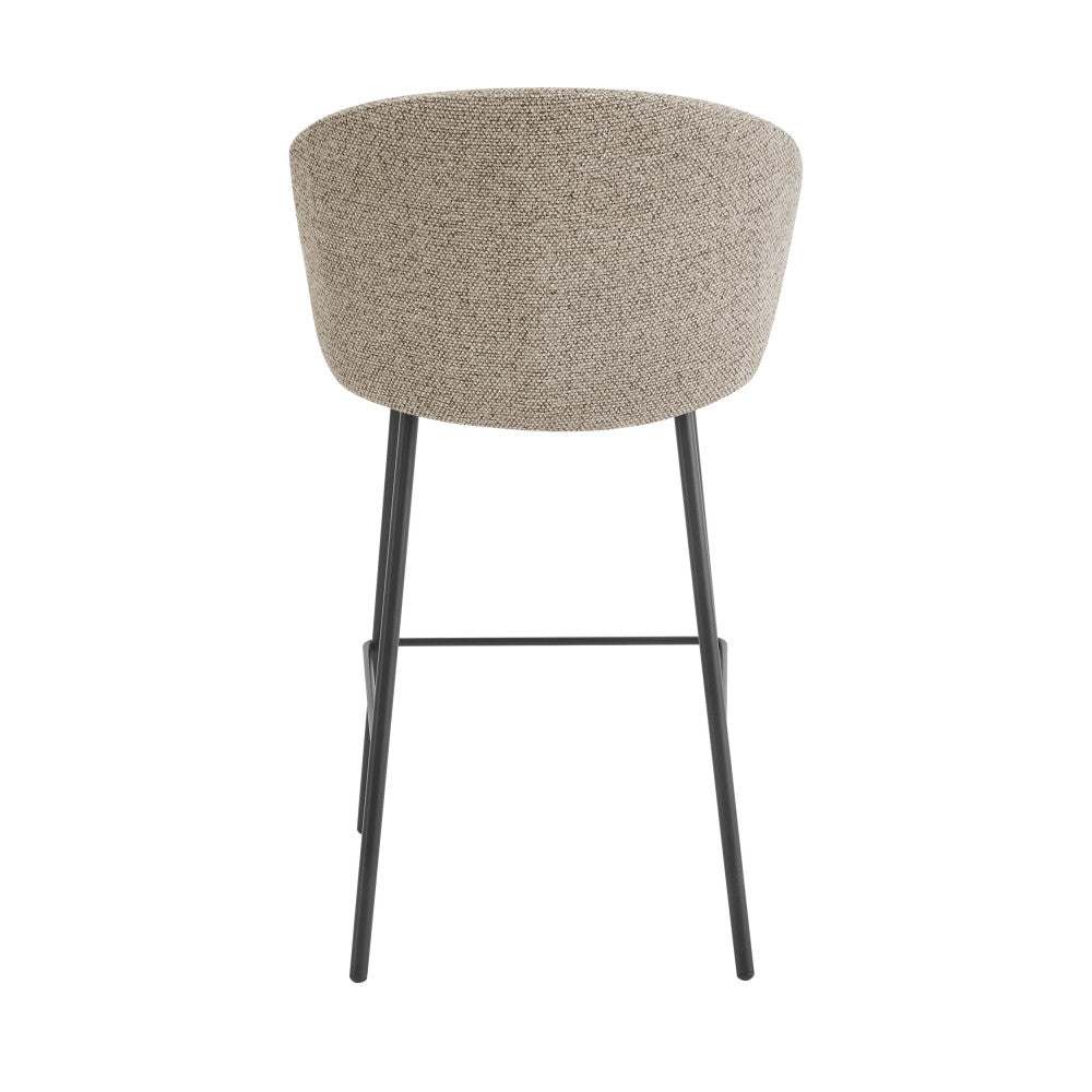 valom-lote-de-2-taburetes-de-bar-de-tela-y-metal-h66cm__Marrón chiné