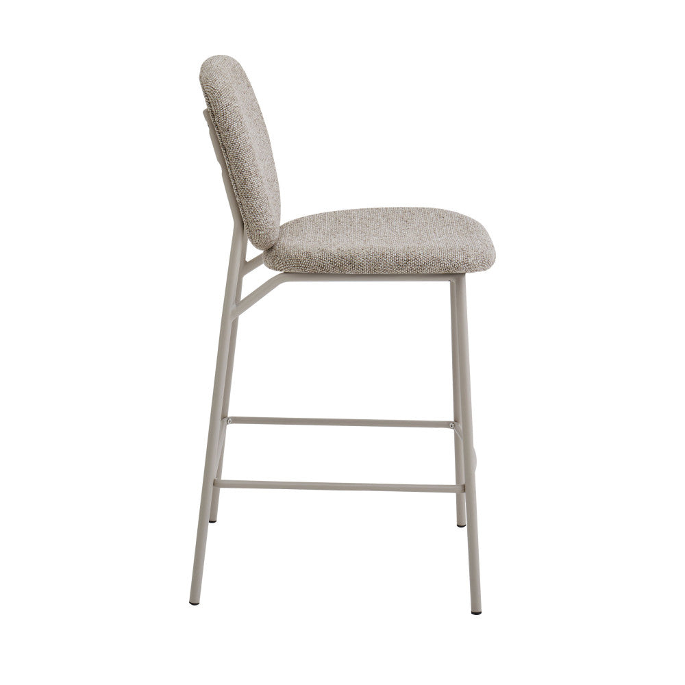 dalby-lote-de-2-taburetes-de-bar-de-tela-con-patas-beige-altura-65-cm__Marrón chiné
