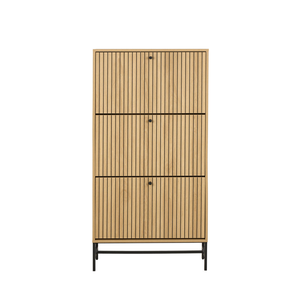 storo-mueble-zapatero-de-3-puertas-en-madera-y-metal-l71-6-cm__Madera clara Imagen