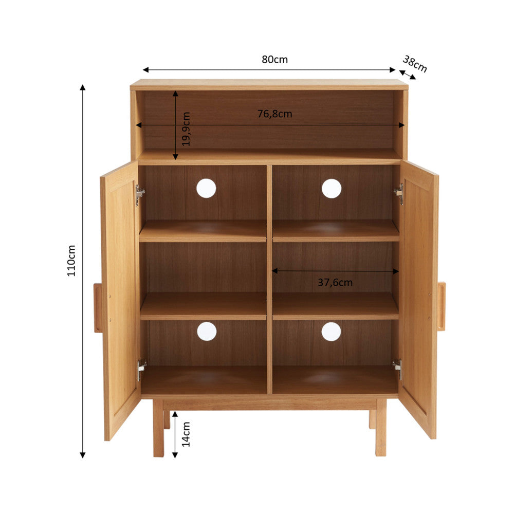 june-mueble-para-zapatos-2-puertas-1-estante-de-madera-y-cana-l80cm__Madera clara