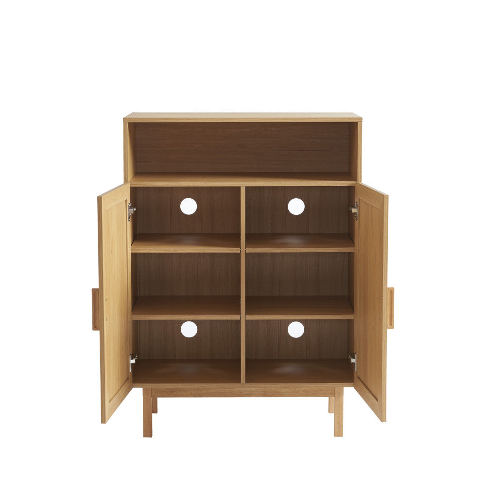 june-mueble-para-zapatos-2-puertas-1-estante-de-madera-y-cana-l80cm__Madera clara