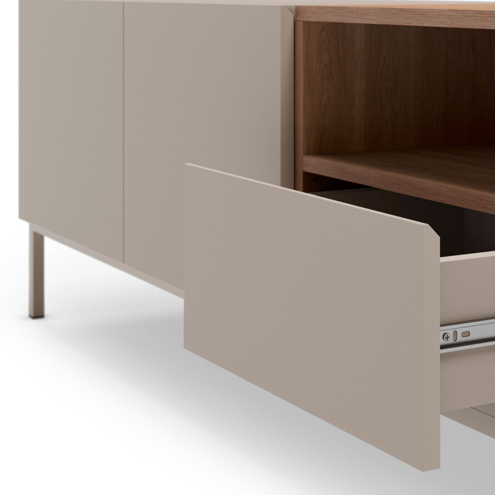 quenor-mueble-de-tv-2-puertas-1-cajon-de-madera-y-metal-l140cm__Beige