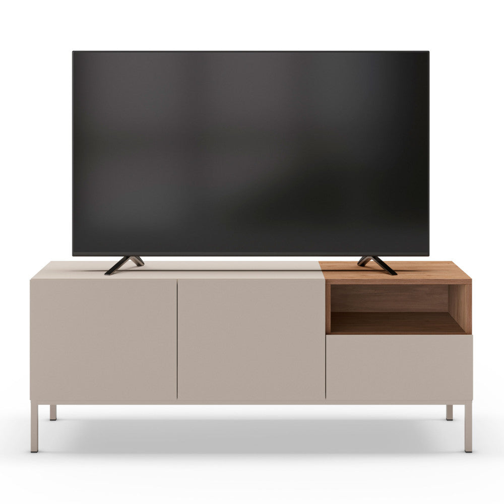 quenor-mueble-de-tv-2-puertas-1-cajon-de-madera-y-metal-l140cm__Beige