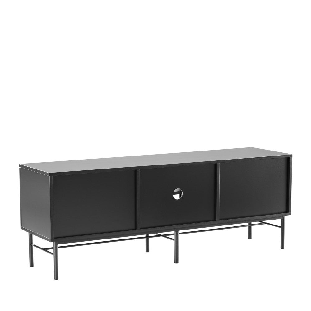 molly-mueble-de-tv-de-2-puertas-2-estantes-de-madera-y-metal-l150cm__Negro