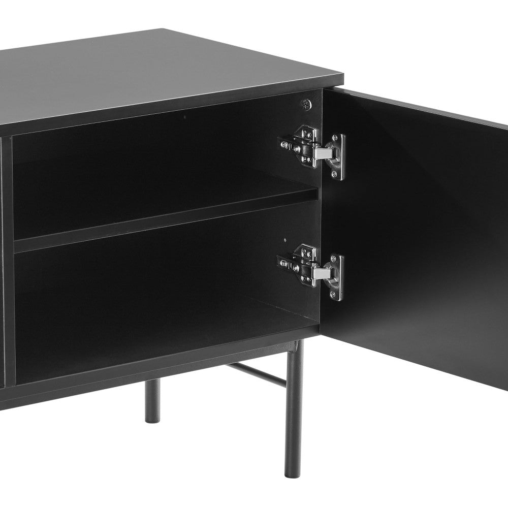 molly-mueble-de-tv-de-2-puertas-2-estantes-de-madera-y-metal-l150cm__Negro