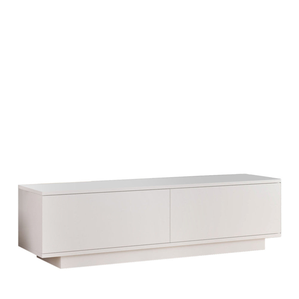 hudson-mueble-de-tv-de-madera-con-2-puertas-l140cm__Blanco Imagen